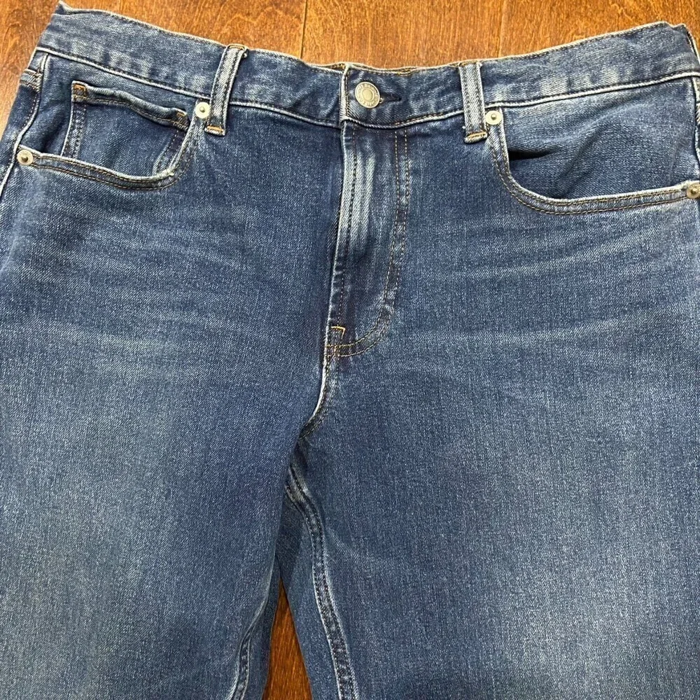 Everlane Uniform Medium Wash Denim Blue Jeans Straight Leg Organic Men's 32 x 30